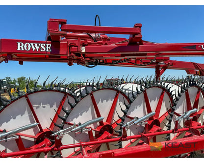 Rowse Ultimate 27 Wheel Field Rake - Center Kicker Wheels Front Castor Wheels Hay Rakes