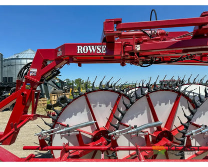 Rowse Ultimate 27 Wheel Field Rake - Center Kicker Wheels Front Castor Wheels Hay Rakes