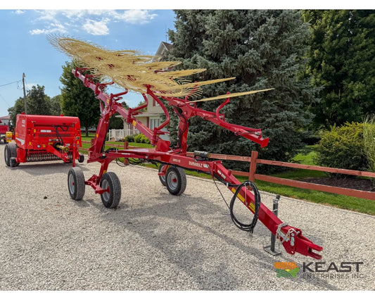 Sitrex QRX12 Rake 55’’ Wheels Hydraulic Width Adjust Center Kicker Wheels - Hay Rakes
