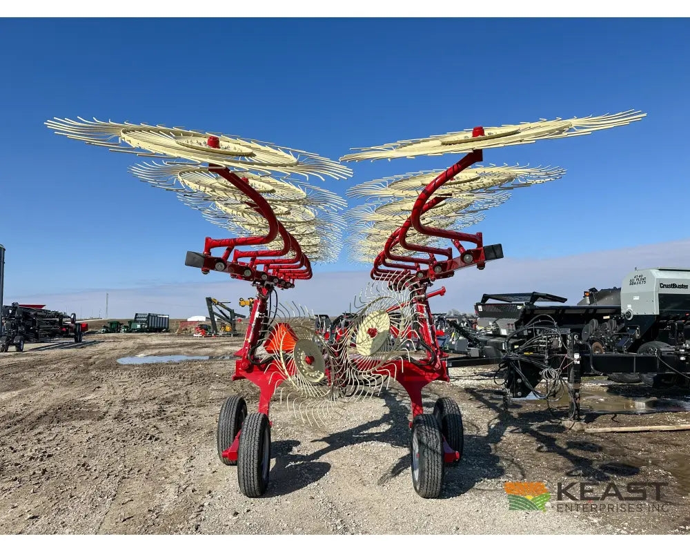 Sitrex QRX14 Rake - 55’’ Wheels Hydraulic Width Adjust Center Kicker Wheels Hay Rakes