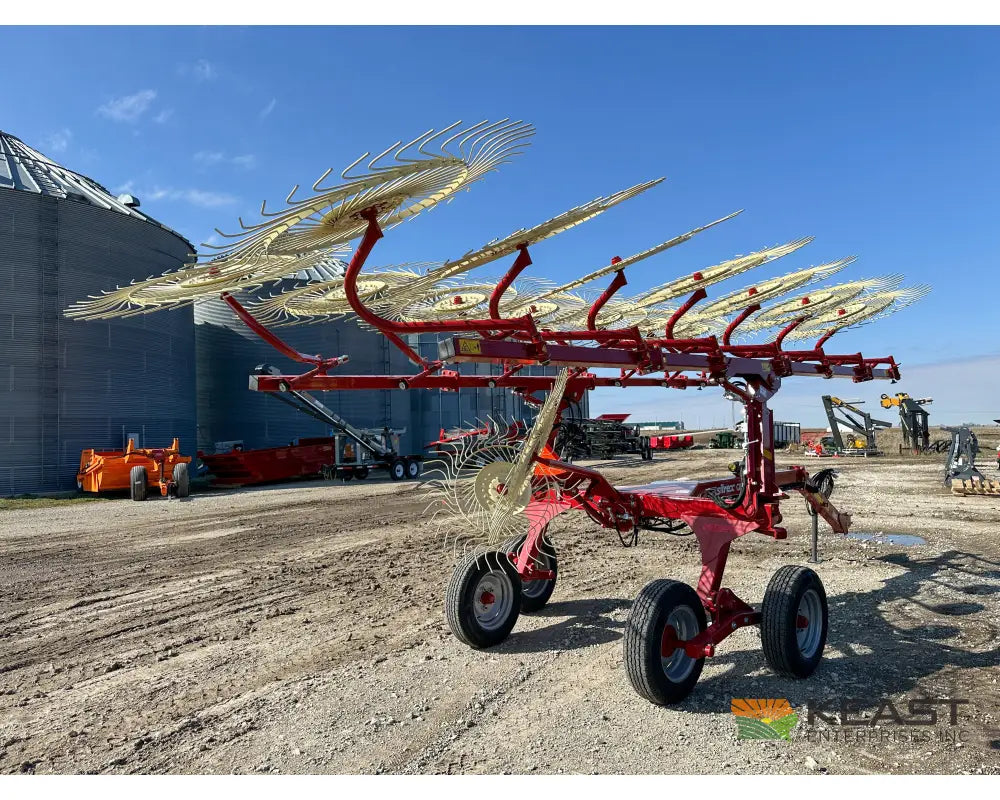 Sitrex QRX14 Rake - 55’’ Wheels Hydraulic Width Adjust Center Kicker Wheels Hay Rakes