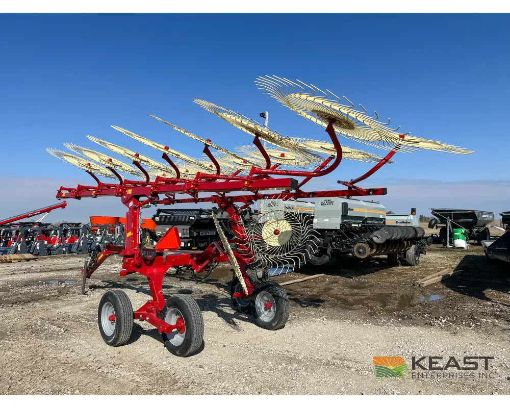 Sitrex QRX14 Rake - 55’’ Wheels Hydraulic Width Adjust Center Kicker Wheels Hay Rakes