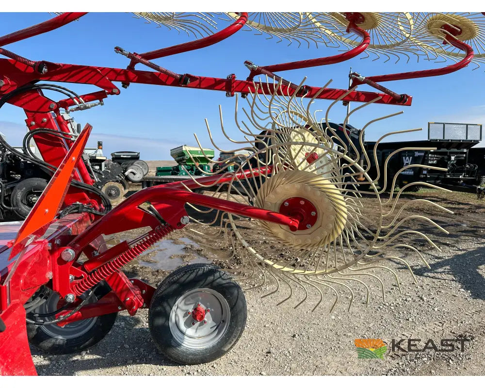Sitrex QRX14 Rake - 55’’ Wheels Hydraulic Width Adjust Center Kicker Wheels Hay Rakes