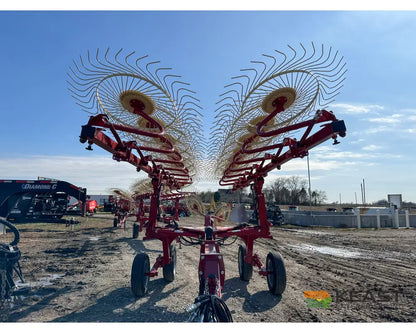 Sitrex QRX14 Rake - 55’’ Wheels Hydraulic Width Adjust Center Kicker Wheels Hay Rakes