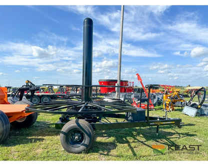 Soil-Max HD Stringer Cart Single Axle Hydraulic Table Control - Tile Plow