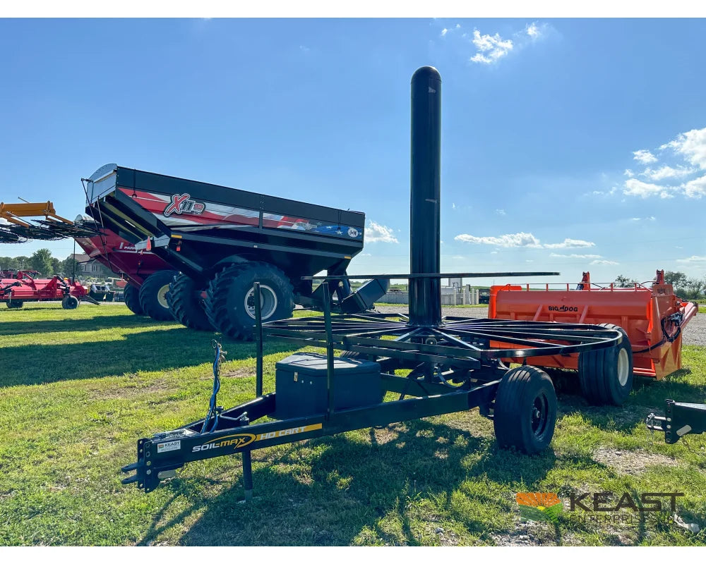 Soil-Max HD Stringer Cart Single Axle Hydraulic Table Control - Tile Plow