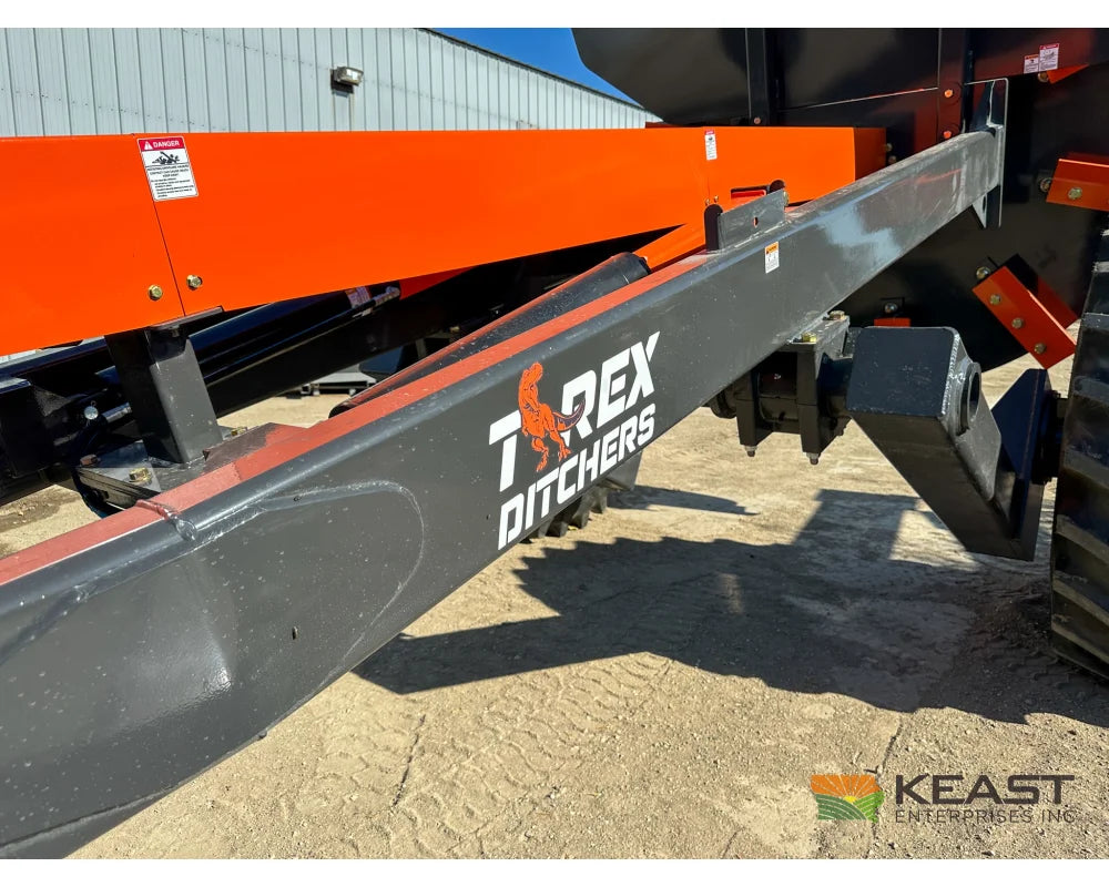 T-Rex Ditcher 8’ Rotary Wheel 10 Teeth Up to 2,600 Cu. Yds. Per Hour - Rotary Ditchers