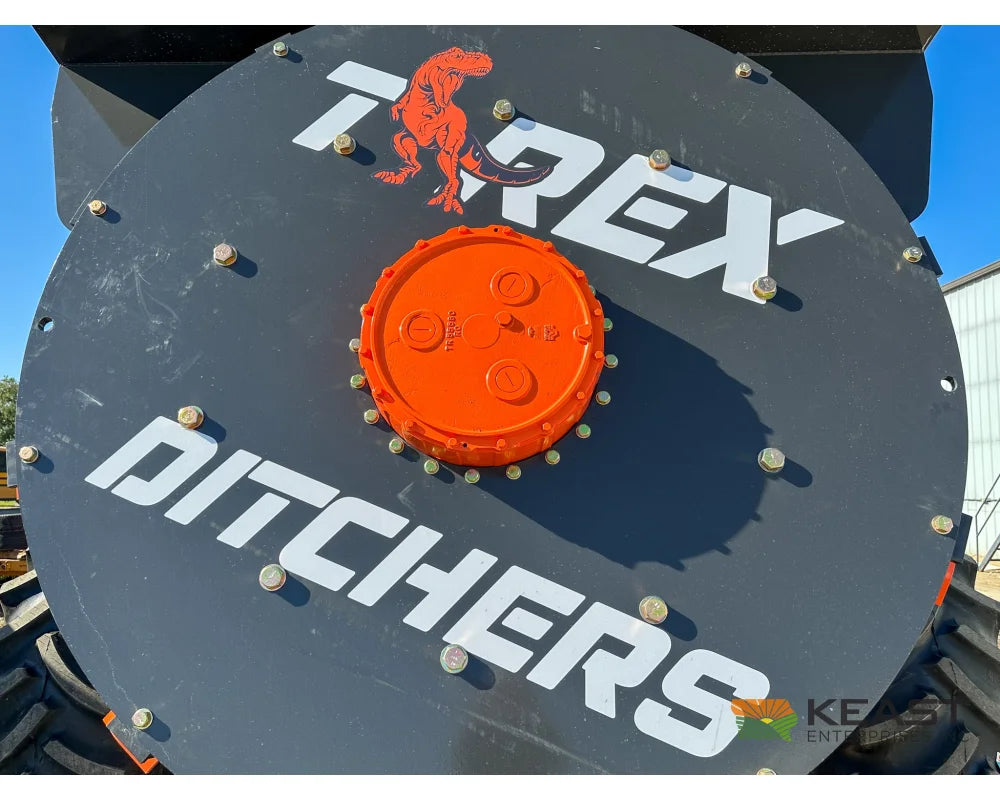 T-Rex Ditcher 8’ Rotary Wheel 10 Teeth Up to 2,600 Cu. Yds. Per Hour - Rotary Ditchers