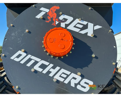 T-Rex Ditcher 8’ Rotary Wheel 10 Teeth Up to 2,600 Cu. Yds. Per Hour - Rotary Ditchers