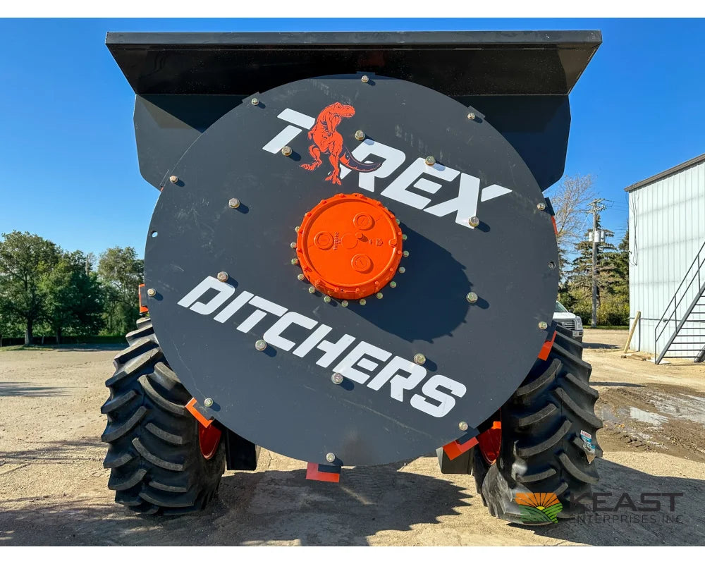 T-Rex Ditcher 8’ Rotary Wheel 10 Teeth Up to 2,600 Cu. Yds. Per Hour - Rotary Ditchers