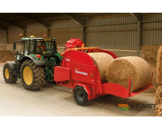 Teagle 8500 Bale Processor 82’ Blowing Range 2 6’ Round Bale Capacity Bale Processors