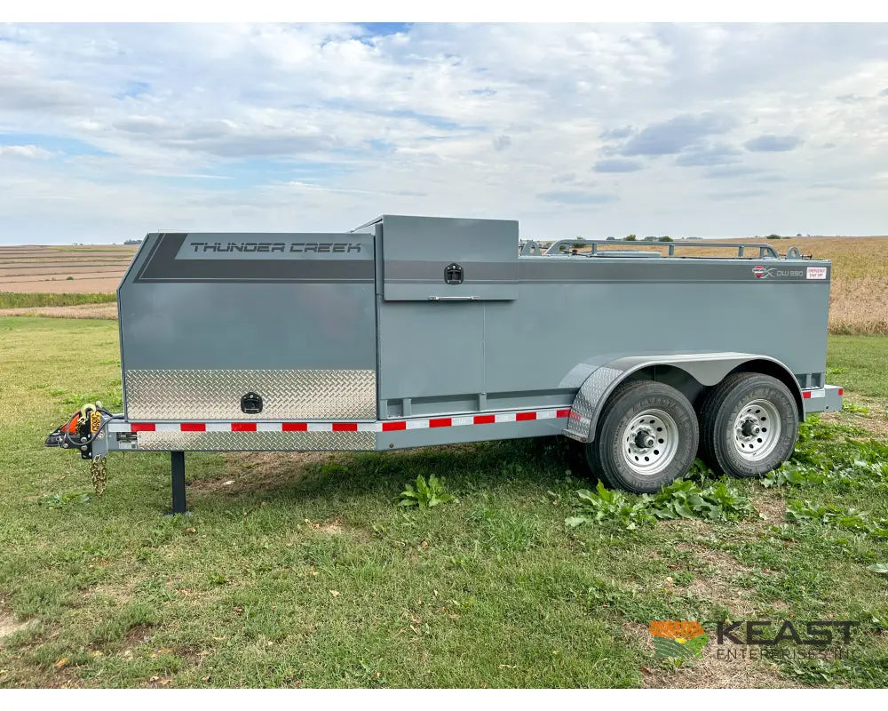 Thunder Creek DW990 Gasoline Fuel Trailer 990 Gallon Capacity Electric Pump Electric Jack Fuel Trailers