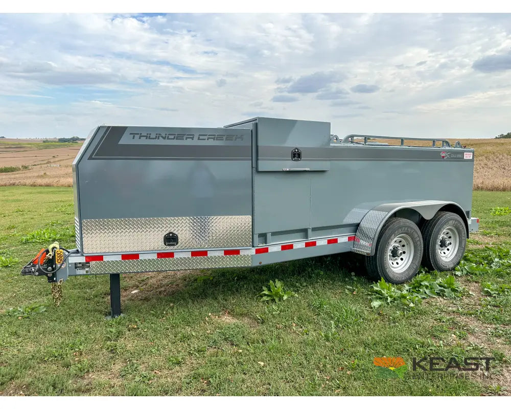 Thunder Creek DW990 Gasoline Fuel Trailer 990 Gallon Capacity Electric Pump Electric Jack Fuel Trailers