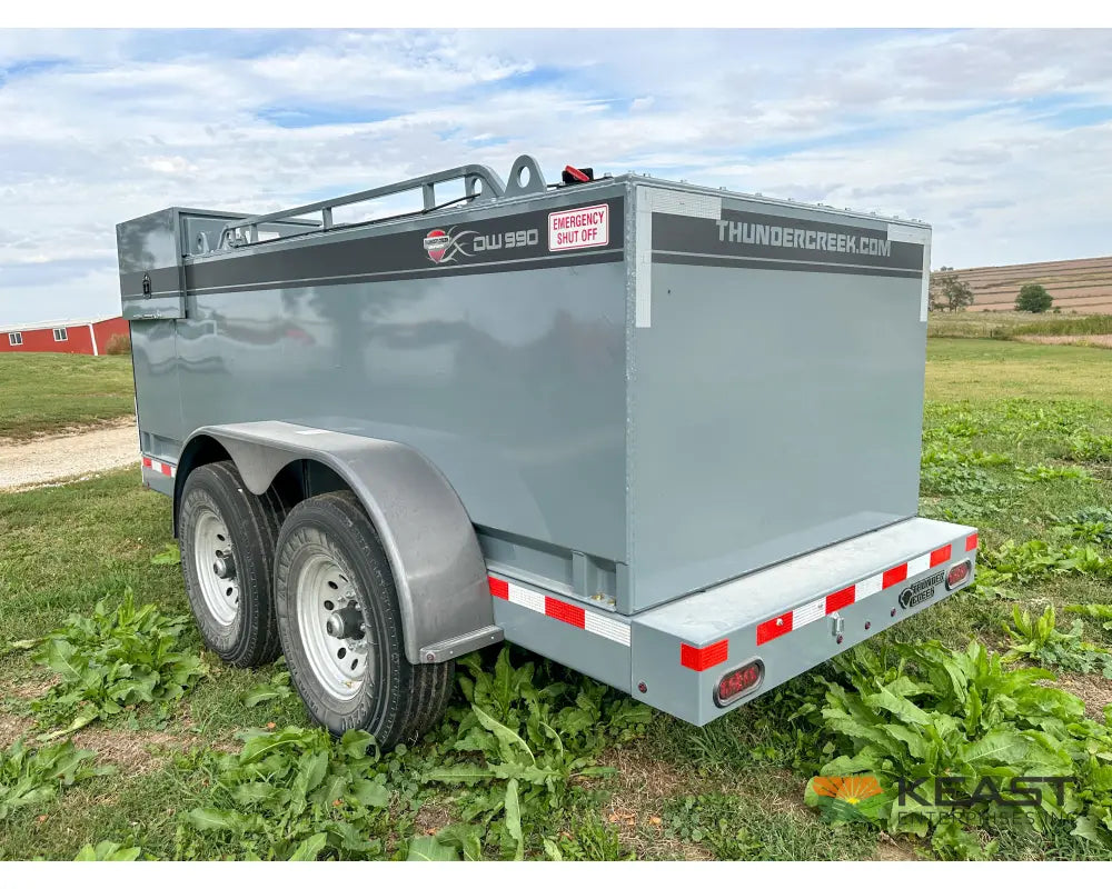 Thunder Creek DW990 Gasoline Fuel Trailer 990 Gallon Capacity Electric Pump Electric Jack Fuel Trailers