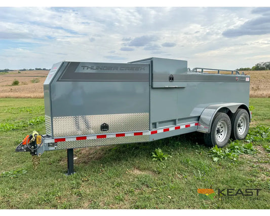 Thunder Creek DW990 Gasoline Fuel Trailer 990 Gallon Capacity Electric Pump Electric Jack Fuel Trailers