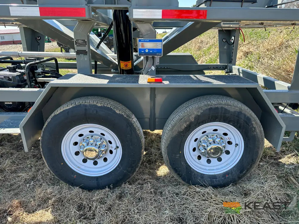 Travis HSC4400 4-Box Seed Tender - 8 HP Electric Start Engine Wireless Remote Scale System Talc Kit Seed Tenders