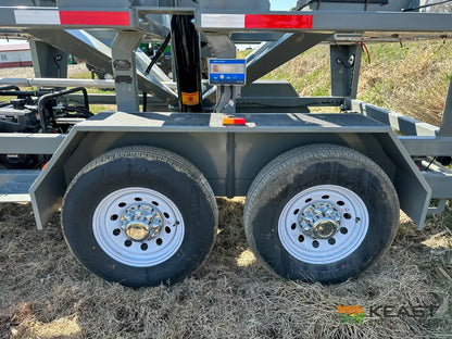 Travis HSC4400 4-Box Seed Tender - 8 HP Electric Start Engine Wireless Remote Scale System Talc Kit Seed Tenders