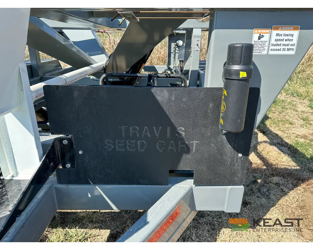 Travis HSC4400 4-Box Seed Tender - 8 HP Electric Start Engine Wireless Remote Scale System Talc Kit Seed Tenders