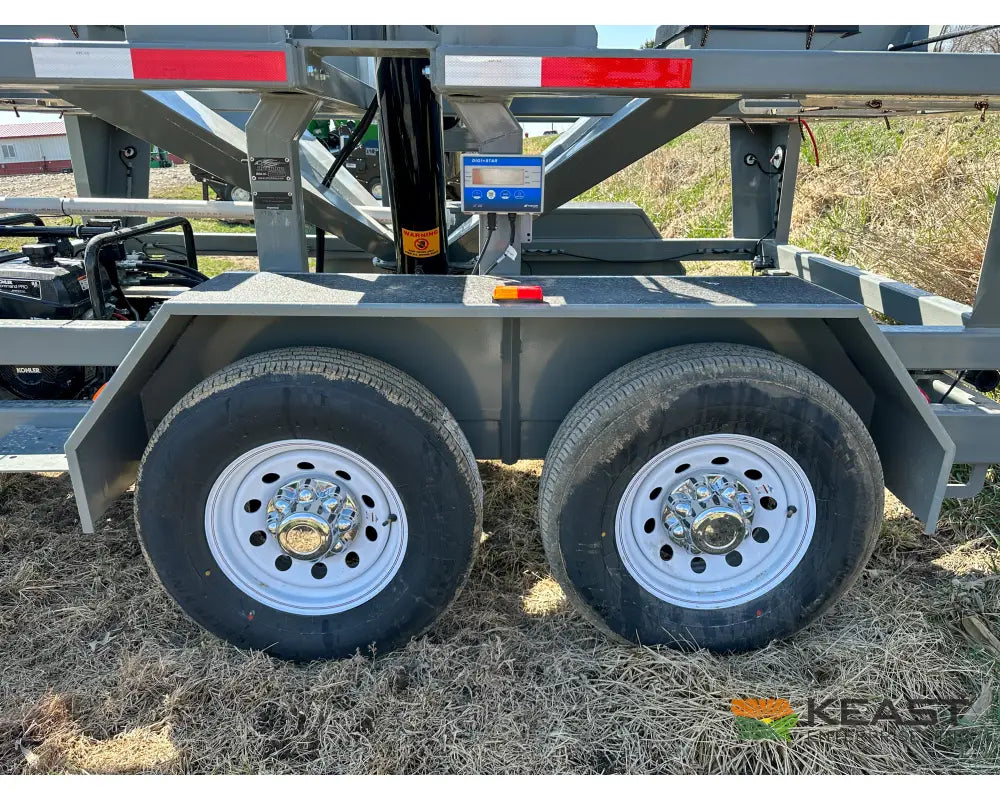 Travis HSC4400 4-Box Seed Tender - 8 HP Electric Start Engine Wireless Remote Scale System Talc Kit Seed Tenders