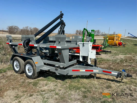 Travis HSC4400 4-Box Seed Tender - 8 HP Electric Start Engine Wireless Remote Scale System Talc Kit Seed Tenders