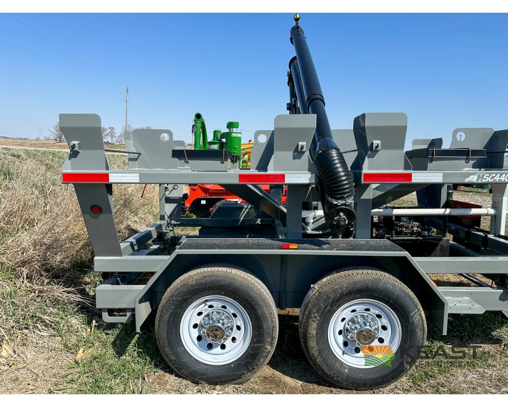 Travis HSC4400 4-Box Seed Tender - 8 HP Electric Start Engine Wireless Remote Scale System Talc Kit Seed Tenders