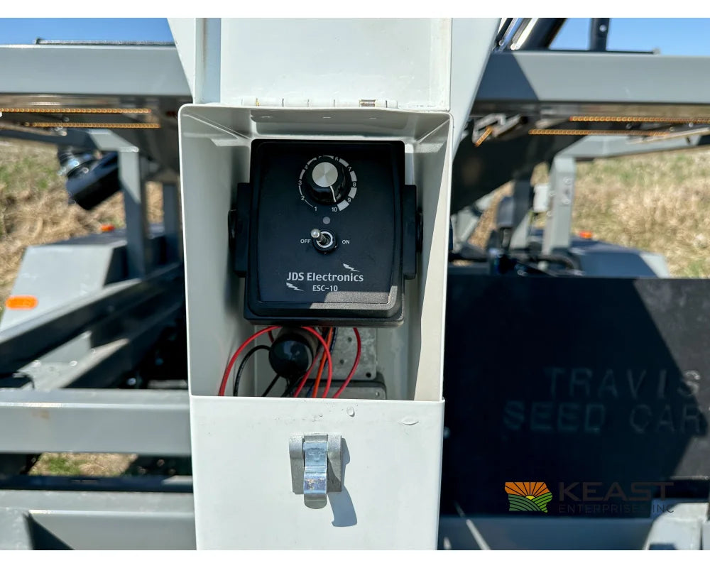Travis HSC4400 4-Box Seed Tender - 8 HP Electric Start Engine Wireless Remote Scale System Talc Kit Seed Tenders