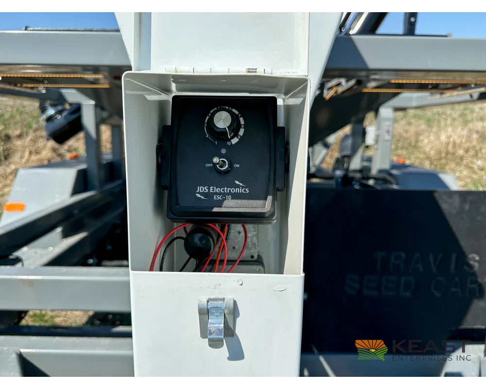 Travis HSC4400 4-Box Seed Tender - 8 HP Electric Start Engine Wireless Remote Scale System Talc Kit Seed Tenders