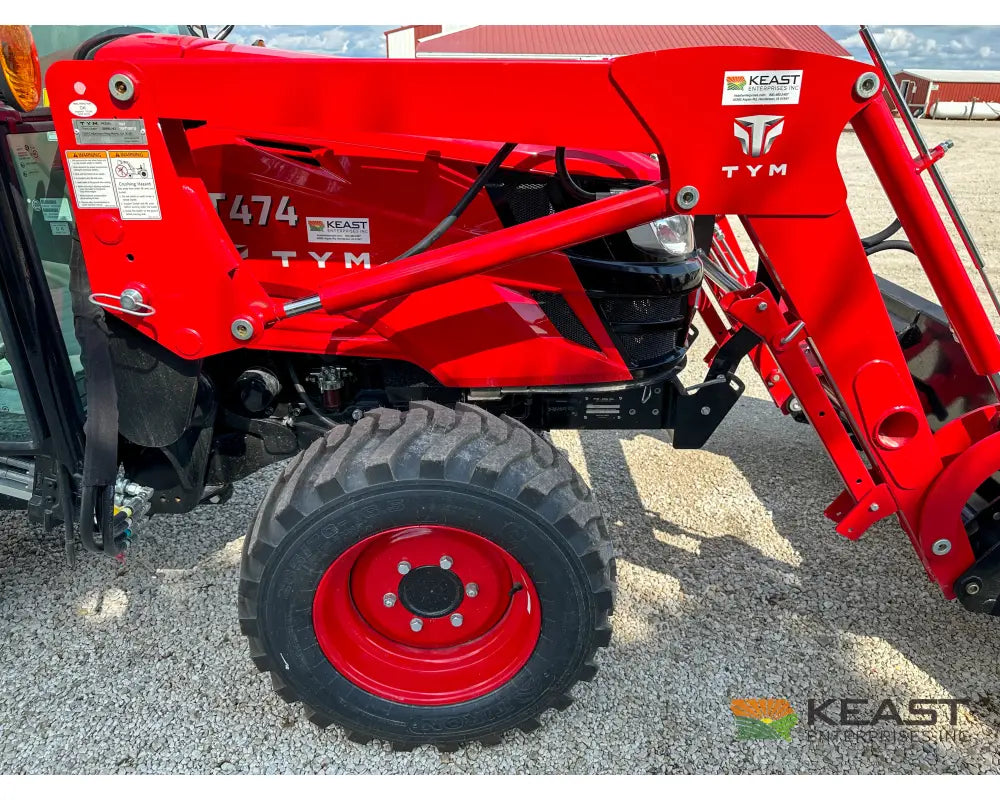 TYM T474HC 47 hp Cab Tractor Hydrostatic Transmission 2,152 lb Capacity Loader Tractors