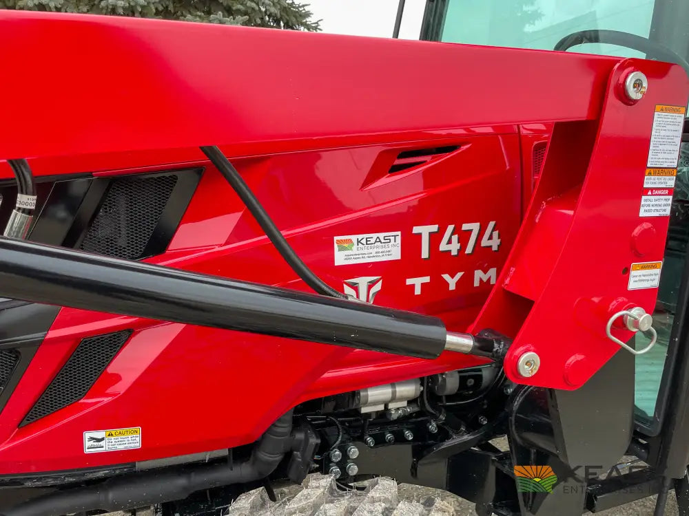 TYM T474HC 47 hp Cab Tractor - Hydrostatic Transmission 2,152 lb Capacity Loader Tractors