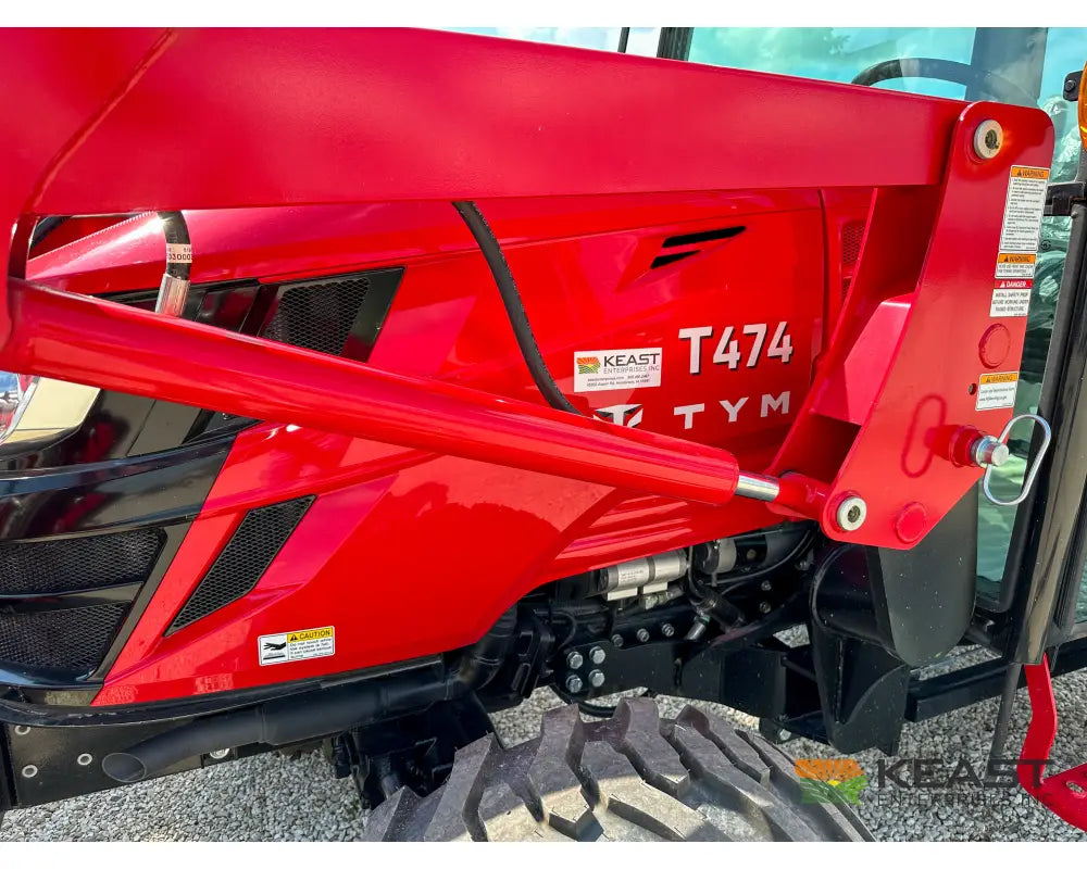TYM T474HC 47 hp Cab Tractor Hydrostatic Transmission 2,152 lb Capacity Loader Tractors