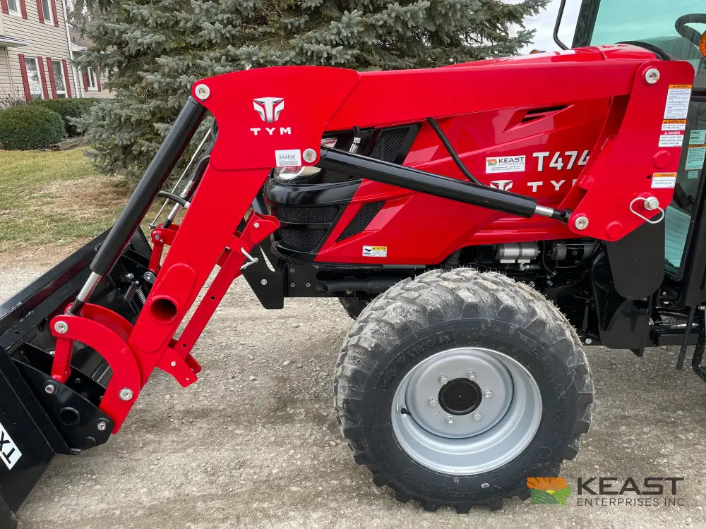 TYM T474HC 47 hp Cab Tractor - Hydrostatic Transmission 2,152 lb Capacity Loader Tractors