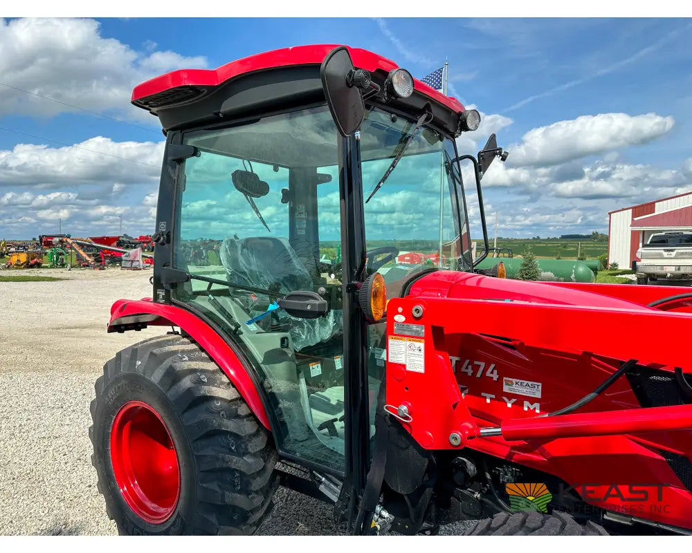 TYM T474HC 47 hp Cab Tractor Hydrostatic Transmission 2,152 lb Capacity Loader Tractors