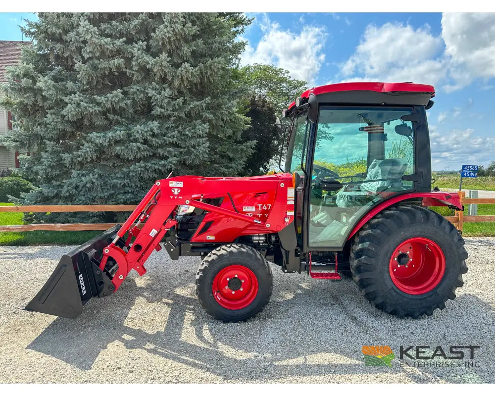 TYM T474HC 47 hp Cab Tractor Hydrostatic Transmission 2,152 lb Capacity Loader Tractors