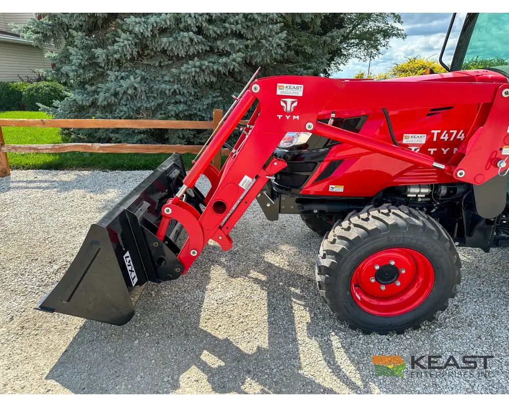 TYM T474HC 47 hp Cab Tractor Hydrostatic Transmission 2,152 lb Capacity Loader Tractors