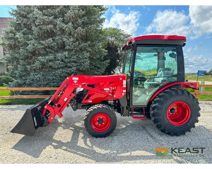 TYM T474HC 47 hp Cab Tractor Hydrostatic Transmission 2,152 lb Capacity Loader Tractors