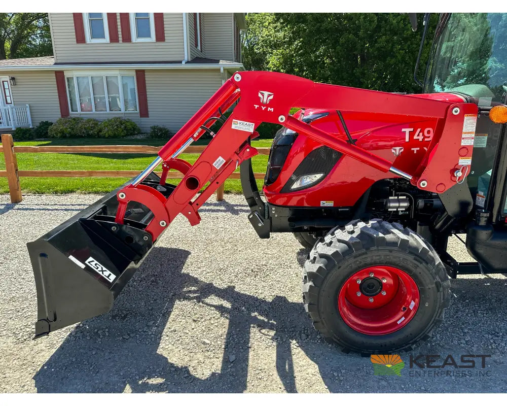TYM T494HC 48 hp Cab Tractor Hydrostatic Transmission 2,790 lb Capacity Loader Tractors
