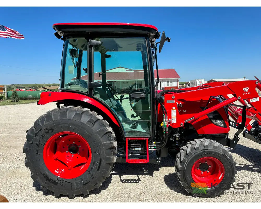 TYM T494HC 48 hp Cab Tractor Hydrostatic Transmission 2,790 lb Capacity Loader Tractors