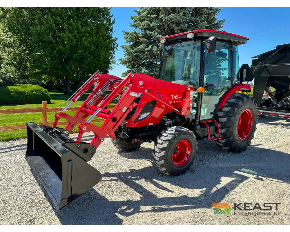 TYM T494HC 48 hp Cab Tractor Hydrostatic Transmission 2,790 lb Capacity Loader Tractors