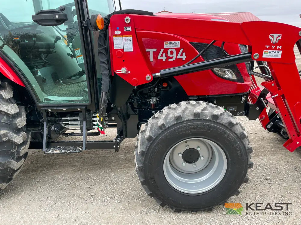 TYM T494HC 48 hp Cab Tractor - Hydrostatic Transmission 2,790 lb Capacity Loader Tractors