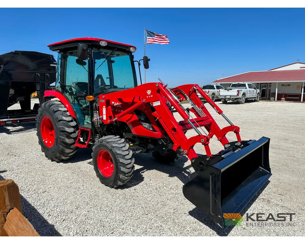 TYM T494HC 48 hp Cab Tractor Hydrostatic Transmission 2,790 lb Capacity Loader Tractors