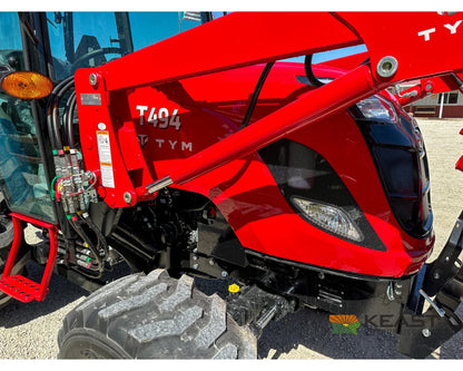 TYM T494HC 48 hp Cab Tractor Hydrostatic Transmission 2,790 lb Capacity Loader Tractors