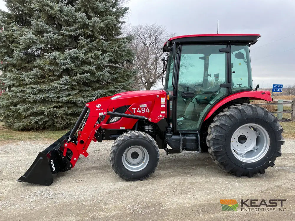 TYM T494HC 48 hp Cab Tractor - Hydrostatic Transmission 2,790 lb Capacity Loader Tractors