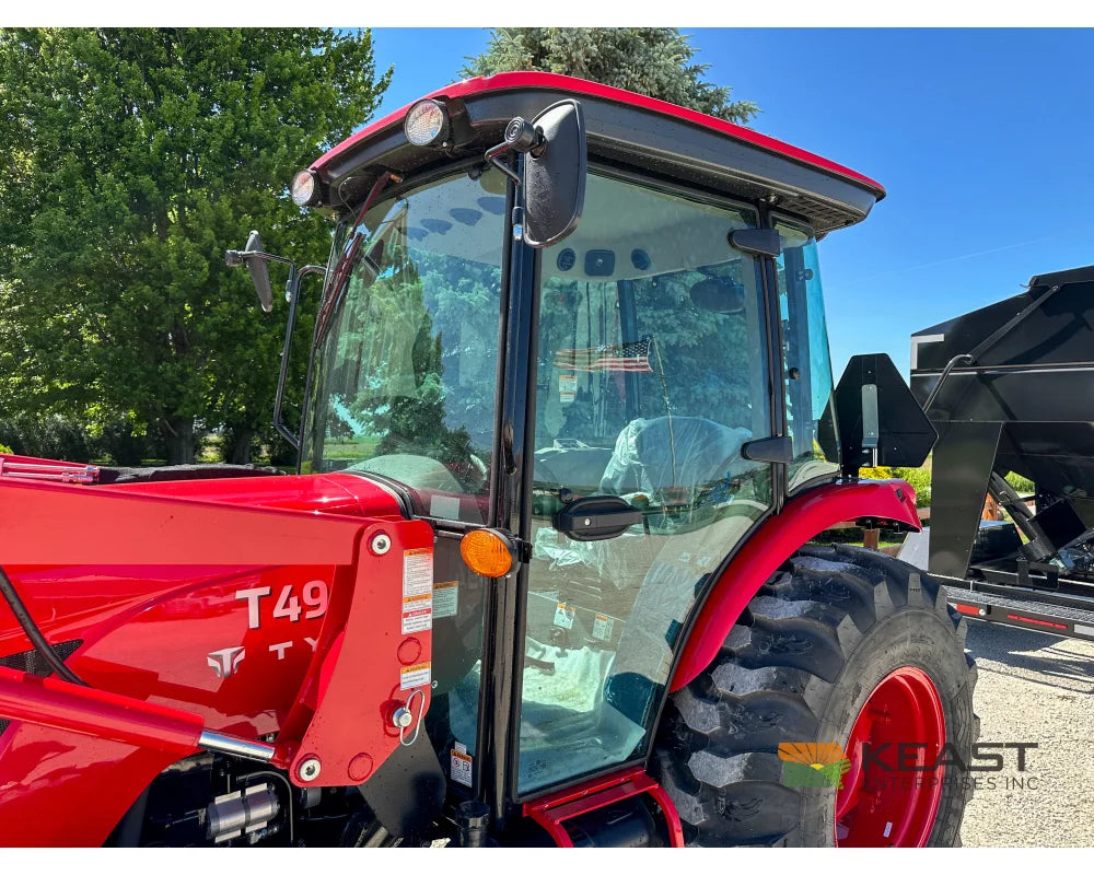 TYM T494HC 48 hp Cab Tractor Hydrostatic Transmission 2,790 lb Capacity Loader Tractors