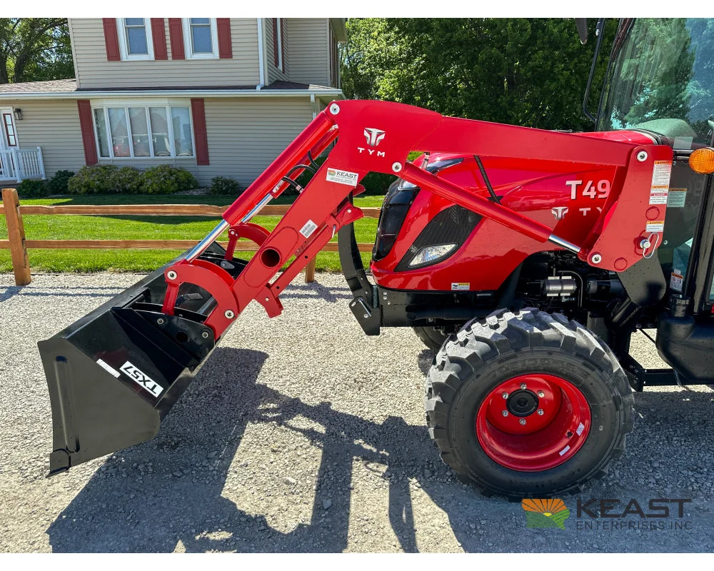 TYM T494HC 48 hp Cab Tractor Hydrostatic Transmission 2,790 lb Capacity Loader Tractors