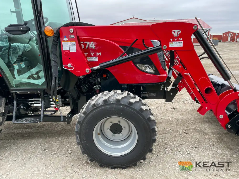TYM T574HC 55 hp Cab Tractor - Hydrostatic Transmission 2,790 lb Capacity Loader Tractors