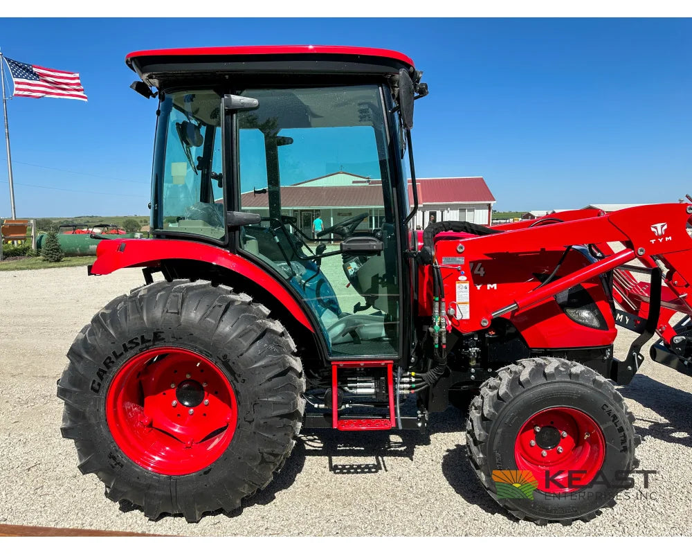 TYM T574HC 55 hp Cab Tractor Hydrostatic Transmission 2,790 lb Capacity Loader Tractors