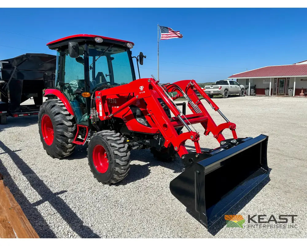 TYM T574HC 55 hp Cab Tractor Hydrostatic Transmission 2,790 lb Capacity Loader Tractors
