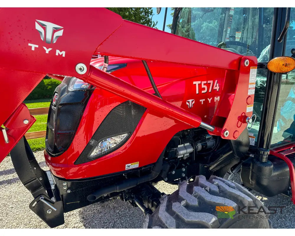 TYM T574HC 55 hp Cab Tractor Hydrostatic Transmission 2,790 lb Capacity Loader Tractors