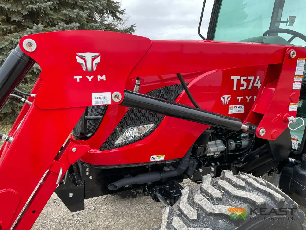TYM T574HC 55 hp Cab Tractor - Hydrostatic Transmission 2,790 lb Capacity Loader Tractors