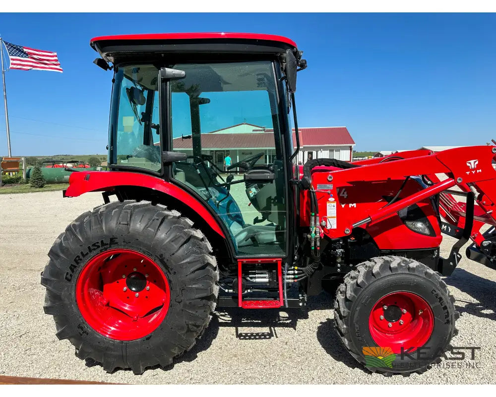 TYM T574HC 55 hp Cab Tractor Hydrostatic Transmission 2,790 lb Capacity Loader Tractors